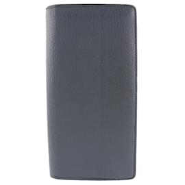 Louis Vuitton-Louis Vuitton Portefeuille Brazza Wallet Leather Long Wallet M58818 in Very Good Condition-Blue