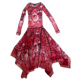 Jean Paul Gaultier Traje con falda Roja