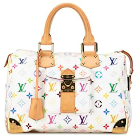 Louis Vuitton-Louis Vuitton Speedy 30 Monograma Multicolor Blanco-Blanco