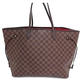 Louis Vuitton-SAC A MAIN LOUIS VUITTON NEVERFULL GM TOILE DAMIER EBENE N41357 HANDBAG-Marron