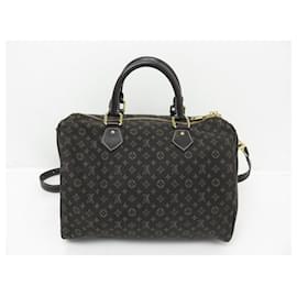 Louis Vuitton-NUOVO BORSO A MANO LOUIS VUITTON SPEEDY 30 TOILE MONOGRAM MINI LIN-Marrone