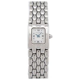 RELÓGIO CLÁSSICO DE QUARTZO DE AÇO PALADEO CHAUMET KHESIS 22K 28MM Prata