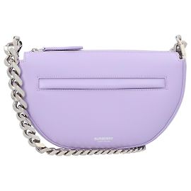 Bolsa de ombro mini de couro Olympia da Burberry Roxo