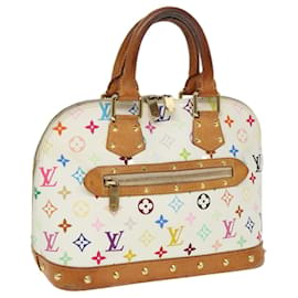 Louis Vuitton-LOUIS VUITTON Sac à main Alma Monogram Multicolore Blanc M92647 LV Auth bs15366-Blanc