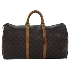 Louis Vuitton-LOUIS VUITTON Monogram Keepall 50 Bolsa Boston M41426 LV Auth 79602-Monograma