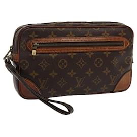 Louis Vuitton-LOUIS VUITTON Monogram Marly Dragonne GM Clutch Bag M51825 LV Auth 79706-Monogram