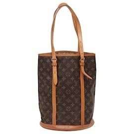 Louis Vuitton-LOUIS VUITTON Monogram Bucket GM Shoulder Bag M42236 LV Auth 79570-Monogram