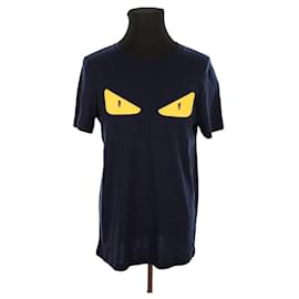 Fendi-Cotton T-shirt-Blue