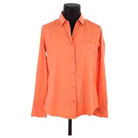 Loro Piana Camisa de algodón Naranja