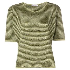 Top de algodão verde Yves Saint Laurent Verde