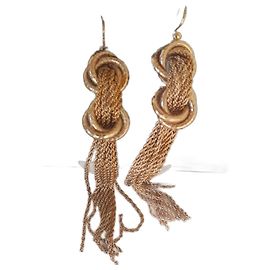 Autre Marque Orecchini Opera in oro veneziano 11cm D'oro
