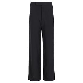 Rick Owens gerade Hose aus schwarzer Wolle Schwarz