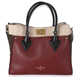 Louis Vuitton-Louis Vuitton Tela Monogramma Vino On My Side MM-Marrone,Beige