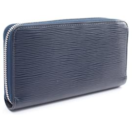 Louis Vuitton-Carteira Zippy de couro Louis Vuitton Long Wallet M61873 em muito bom estado-Azul