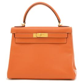 Hermès-Hermès Kelly 28-Orange