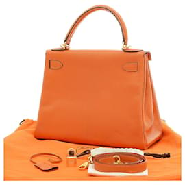 Hermès-Hermès Kelly 28-Orange