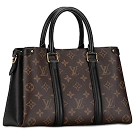 Louis Vuitton-Louis Vuitton Soufflot BB Monograma Marrón-Castaño,Negro