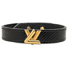 Louis Vuitton-Louis Vuitton Black Epi Twist It Bracelet-Black