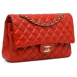 Chanel-KLASSE/ZEITLOSE LEDER CROSSBODY TASCHEN-Rot