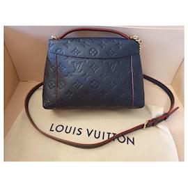 Louis Vuitton-Cuero Impronta Blanca-Azul