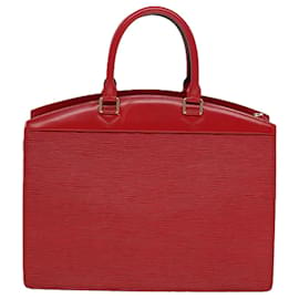 Louis Vuitton-LOUIS VUITTON Bolsa de Mão Epi Riviera Vermelha M48187 LV Auth 79506-Vermelho