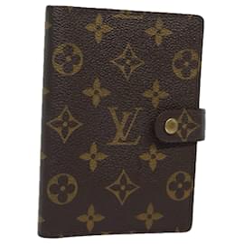 Louis Vuitton-LOUIS VUITTON Monogram Agenda PM Day Planner Cover R20005 LV Auth 79118-Monogram