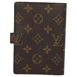 Louis Vuitton-LOUIS VUITTON Monogram Agenda PM Day Planner Cover R20005 LV Auth 79118-Monogram