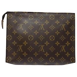 Louis Vuitton-LOUIS VUITTON Monogram Poche Toilette 26 Pouch M47542 LV Auth yk13224-Monogram