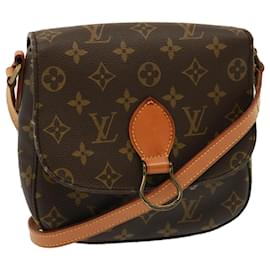 Louis Vuitton-LOUIS VUITTON Monogram Saint Cloud MM Schultertasche M51243 LV Auth fm3499-Monogramm