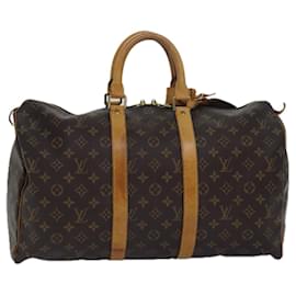 Louis Vuitton-LOUIS VUITTON Monogram Keepall 45 Boston Bag M41428 LV Auth 79092-Monogram