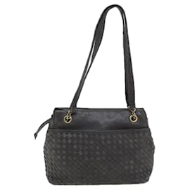 Bally-BALLY Sac à épaule en cuir gris Auth yb580-Marron