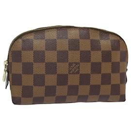 Louis Vuitton-LOUIS VUITTON Pochette Cosmetica PM Damier Ebene N47516 Auth LV 79661-Altro