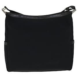 Gucci-GUCCI Shoulder Bag Canvas Black 019 0418 002058 Auth ac3088-Black