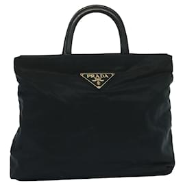 Prada-PRADA Sac à main en nylon bleu marine Auth yk13223-Bleu Marine