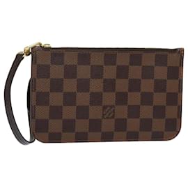 Louis Vuitton-LOUIS VUITTON Pouch Neverfull PM Damier Ebene Auth LV 79022-Altro