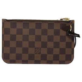 Louis Vuitton-LOUIS VUITTON Pouch Neverfull PM Damier Ebene Auth LV 79022-Altro