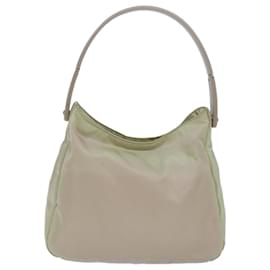 Prada-PRADA Schultertasche Nylon Beige Auth 79553-Beige