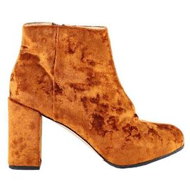 Carven Samtstiefel Orange