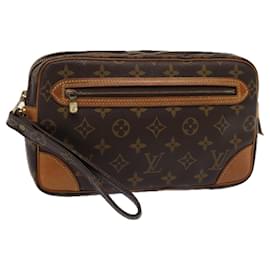 Louis Vuitton-LOUIS VUITTON Monogram Marly Dragonne GM Clutch Bag M51825 LV Auth 79705-Monogram