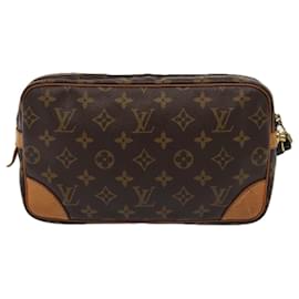 Louis Vuitton-LOUIS VUITTON Monogram Marly Dragonne GM Clutch Bag M51825 LV Auth 79705-Monogram