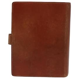 Louis Vuitton-LOUIS VUITTON Capa de Planejador Diário de Couro Nomad Agenda MM R20473 LV Auth bs15417-Bege