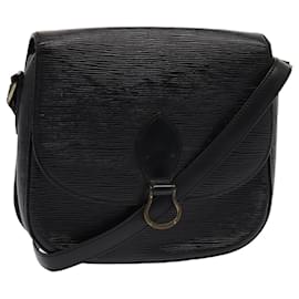 Louis Vuitton-LOUIS VUITTON Epi Saint Cloud GM Bolsa de Ombro Preta M52192 LV Auth 79030-Preto