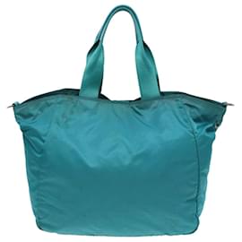 Prada-PRADA Sac à main en nylon 2 voies bleu Auth ar12004-Bleu