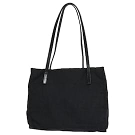 Fendi-FENDI Zucca Canvas Tote Bag Black Auth 79458-Black