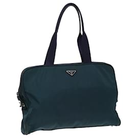 Prada-PRADA Hand Bag Nylon Green Auth 79152-Green