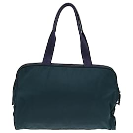 Prada-PRADA Hand Bag Nylon Green Auth 79152-Green