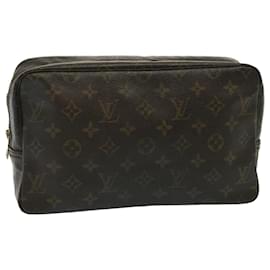 Louis Vuitton-LOUIS VUITTON Monogram Trousse Toilette 28 Clutch Bag M47522 LV Auth bs15393-Monogram