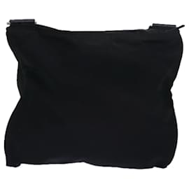 Prada-Sac à épaule PRADA en nylon noir Auth 79556-Noir