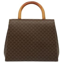 Céline-Sac à main en toile Macadam CELINE PVC marron Auth 79102-Marron