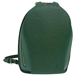 Louis Vuitton-LOUIS VUITTON Epi Mabillon Mochila Verde M52234 LV Auth 79254-Verde